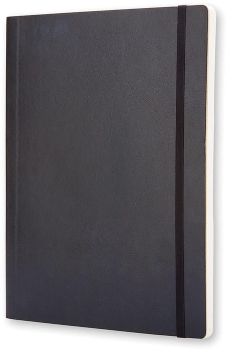 Moleskine notitieboek, ft 19 x 25 cm, geruit, soepele cover, 192 blad, zwart - OfficeTown