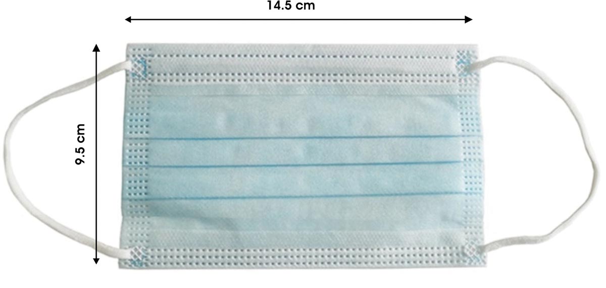 Mondkapjes voor kinderen, type IIR, set van 50 stuks - OfficeTown
