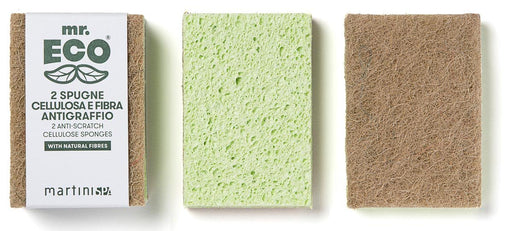 Mr. Eco schuurspons ft 9,8 x 6,8 x 2 cm, krasbestendig, pak van 2 stuks - OfficeTown