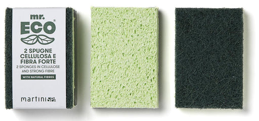 Mr. Eco schuurspons ft 9,8 x 6,8 x 2 cm, met stevige vezels, pak van 2 stuks - OfficeTown