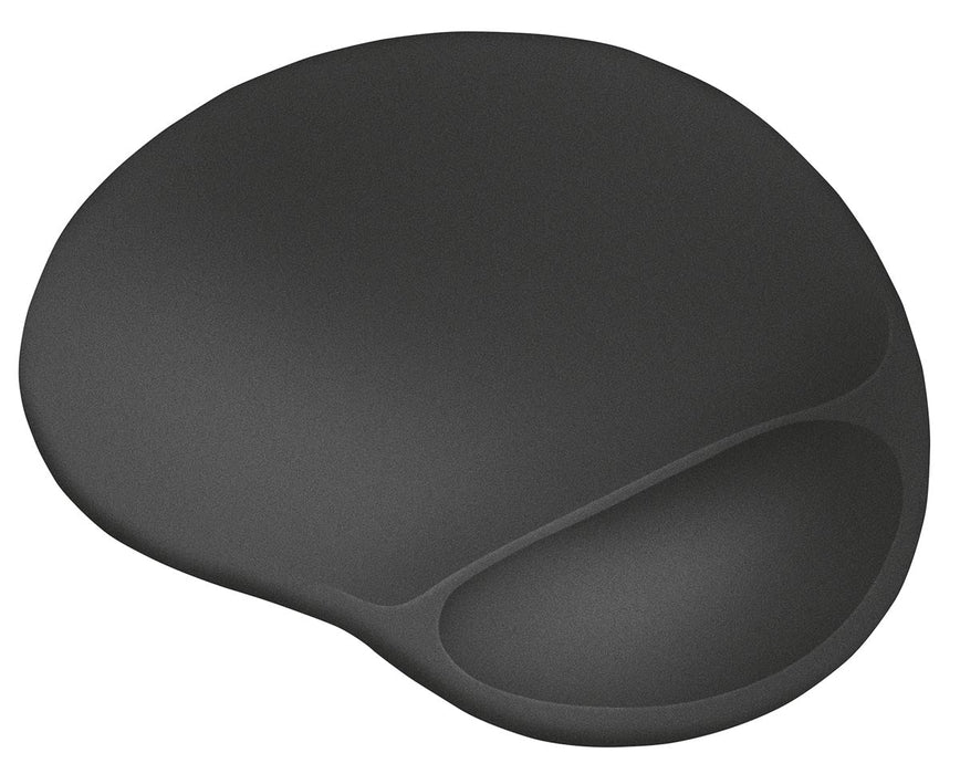 Muismat Trust BigFoot XL met ergonomische gel polssteun, zwart - OfficeTown