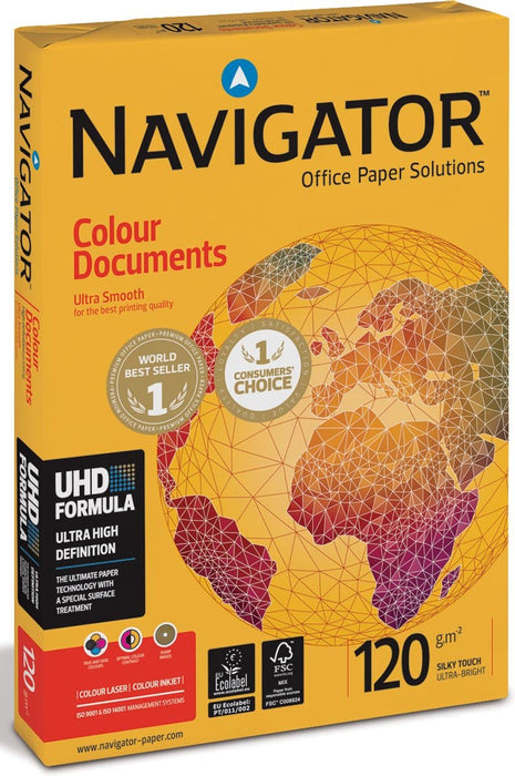 Navigator Kleurendocumenten Presentatiepapier ft A3, 120 g, 500 vel 4 stuks - OfficeTown
