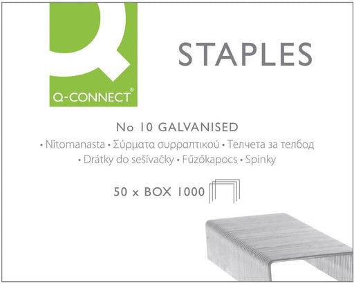 Nietjes n°10 van Q - CONNECT, verzinkt, 1.000 stuks - OfficeTown