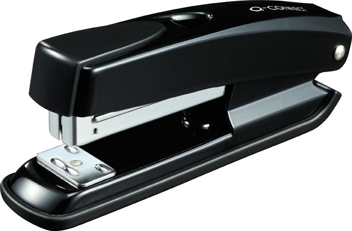 Nietmachine Q - CONNECT half strip, 20 vel, metaal, zwart - OfficeTown