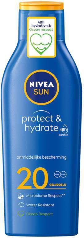 Nivea Sun zonnebrandcrème Protect & Hydrate SPF 20, 200 ml fles - OfficeTown