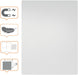 Nobo frameloos modulair whiteboard, staal, magnetisch, 45 x 65 cm - OfficeTown