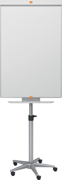 Nobo Impression Pro stalen mobiele flipover met magnetisch, droog uitwisbaar bord en verstelbare haken - OfficeTown