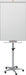 Nobo Impression Pro stalen mobiele flipover met magnetisch, droog uitwisbaar bord en verstelbare haken - OfficeTown