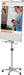 Nobo Impression Pro stalen mobiele flipover met magnetisch, droog uitwisbaar bord en verstelbare haken - OfficeTown