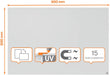 Nobo Infinity randloos whiteboard, staal, magnetisch, 60 x 90 cm - OfficeTown
