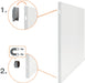 Nobo Infinity randloos whiteboard, staal, magnetisch, 60 x 90 cm - OfficeTown