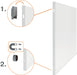 Nobo Infinity randloos whiteboard, staal, magnetisch, 90 x 120 cm - OfficeTown