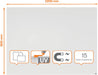 Nobo Infinity randloos whiteboard, staal, magnetisch, 90 x 120 cm - OfficeTown
