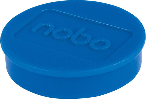 Nobo magneten, blauw, 30 mm diameter, 4 stuks per blister - OfficeTown