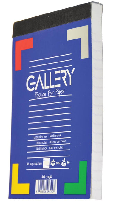 Notitieblok Gallery, formaat A6, gelinieerd, blok van 100 vellen - OfficeTown
