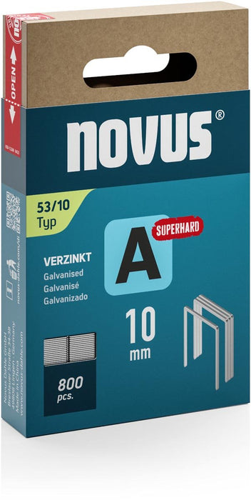 Novus nietjes A 53/10 Super Hard, doos met 800 nietjes - OfficeTown