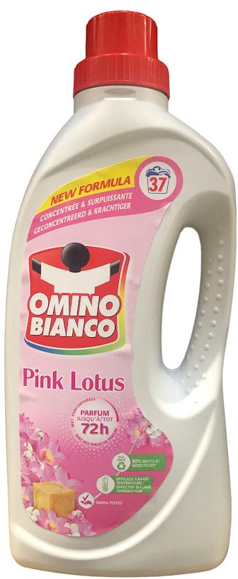 Omino Bianco Pink Lotus wasmiddel, 37 doseringen, fles van 1,48 l - OfficeTown