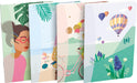 Oxford Horizons notitieboekje, ft 9 x 14 cm, 60 bladzijden, gelijnd, geassorteerde kleuren 10 stuks - > Set van 10 Oxford Horizons notitieboekjes, 9 x 14 cm, gelinieerd, assorti - OfficeTown