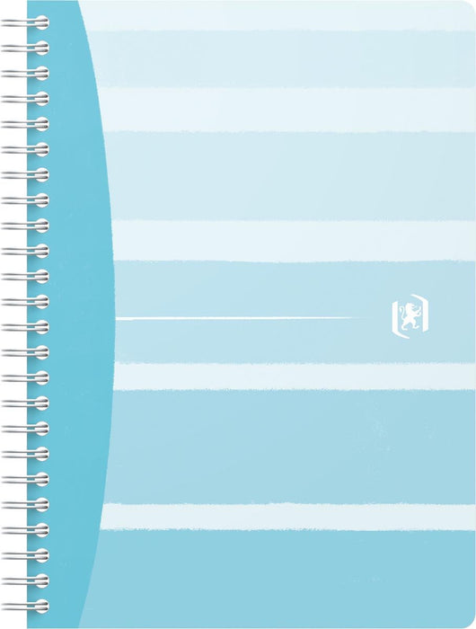 Oxford Iconics spiraalschrift, ft A5, 120 bladzijden, geruit 5 mm, geassorteerde kleuren 5 stuks - OfficeTown