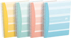 Oxford Iconics spiraalschrift, ft A5, 120 bladzijden, geruit 5 mm, geassorteerde kleuren 5 stuks - OfficeTown
