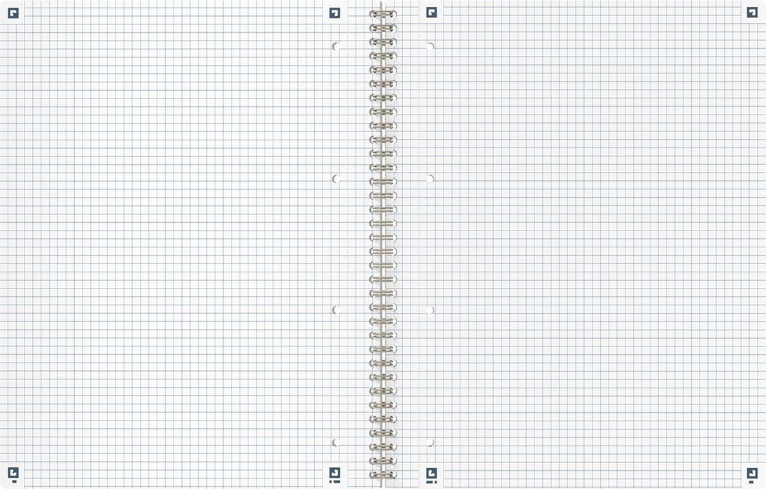 Oxford Origin spiraalschrift, ft A4+, 140 bladzijden, geruit 5 mm, zand - OfficeTown
