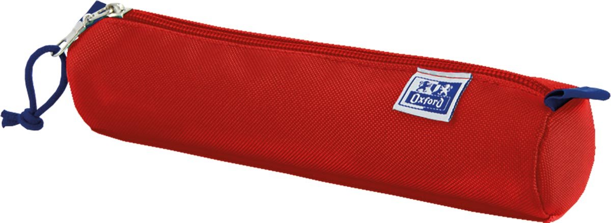 Oxford Pennenzak Rond Rood met Ritssluiting en Elastiek - OfficeTown