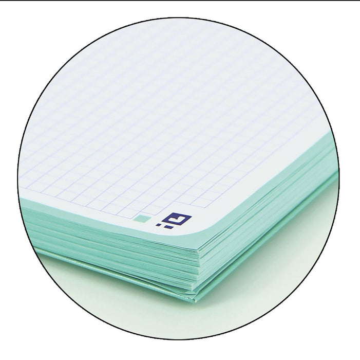 Oxford School Touch Europeanbook spiraalblok, ft A4+, 160 bladzijden, geruit 5 mm, pastel turquoise - OfficeTown