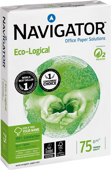 Pallet Navigator Eco - Logical printpapier ft A4, 75 g, pak van 500 vel 200 stuks - OfficeTown