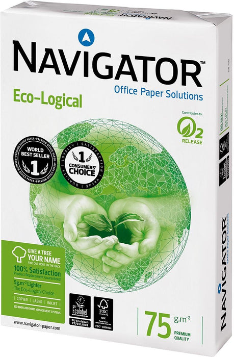 Pallet Navigator Eco - Logical printpapier ft A4, 75 g, pak van 500 vel 200 stuks - OfficeTown