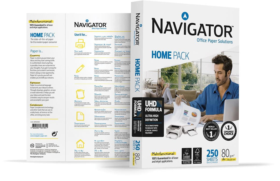 Pallet Navigator Home Pack printpapier ft A4,80 g, pak van 250 vel 400 stuks - OfficeTown