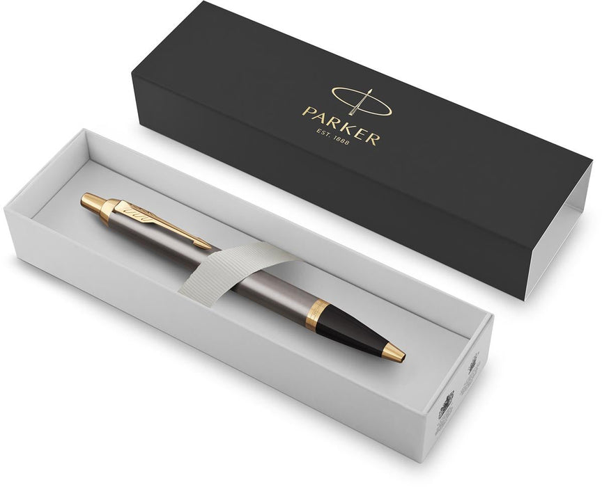 Parker IM Premium balpen, grijs GT, medium, giftbox - OfficeTown