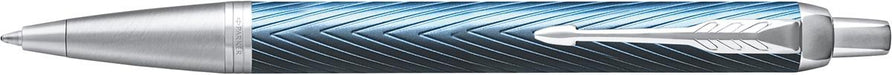 Parker IM Premium balpen, medium, in geschenkverpakking, Blauw (blauw/zilver) - OfficeTown