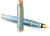 Parker IM Rituals, vulpen, turkoois GT, medium, giftbox - OfficeTown