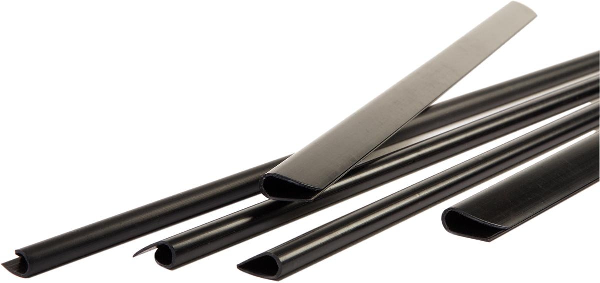 Pavo klemstrips, pak van 100 stuks, 3 mm, zwart 10 stuks - OfficeTown