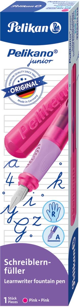 Pelikan Vulpen Pelikano Junior P67 voor rechtshandigen, roze - OfficeTown