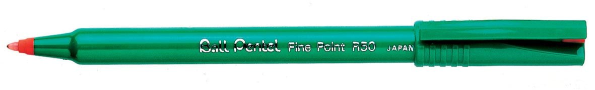 Pentel Roller Ball R50/R56 rood, medium schrift - OfficeTown