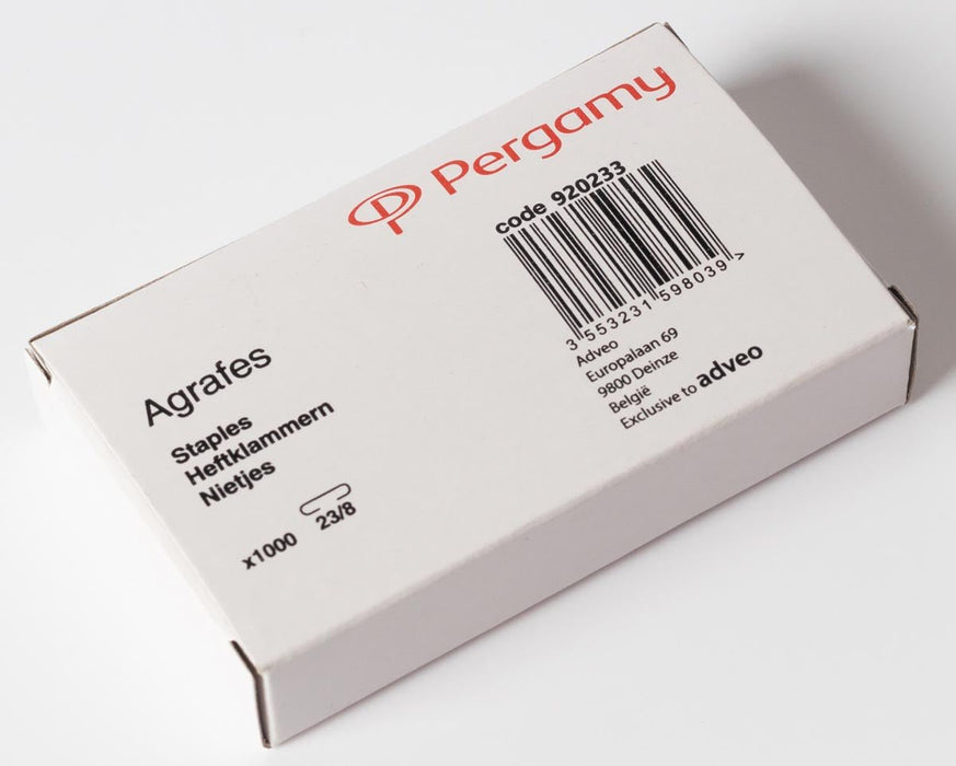 Pergamy nietjes 23/8, 1000 stuks - OfficeTown