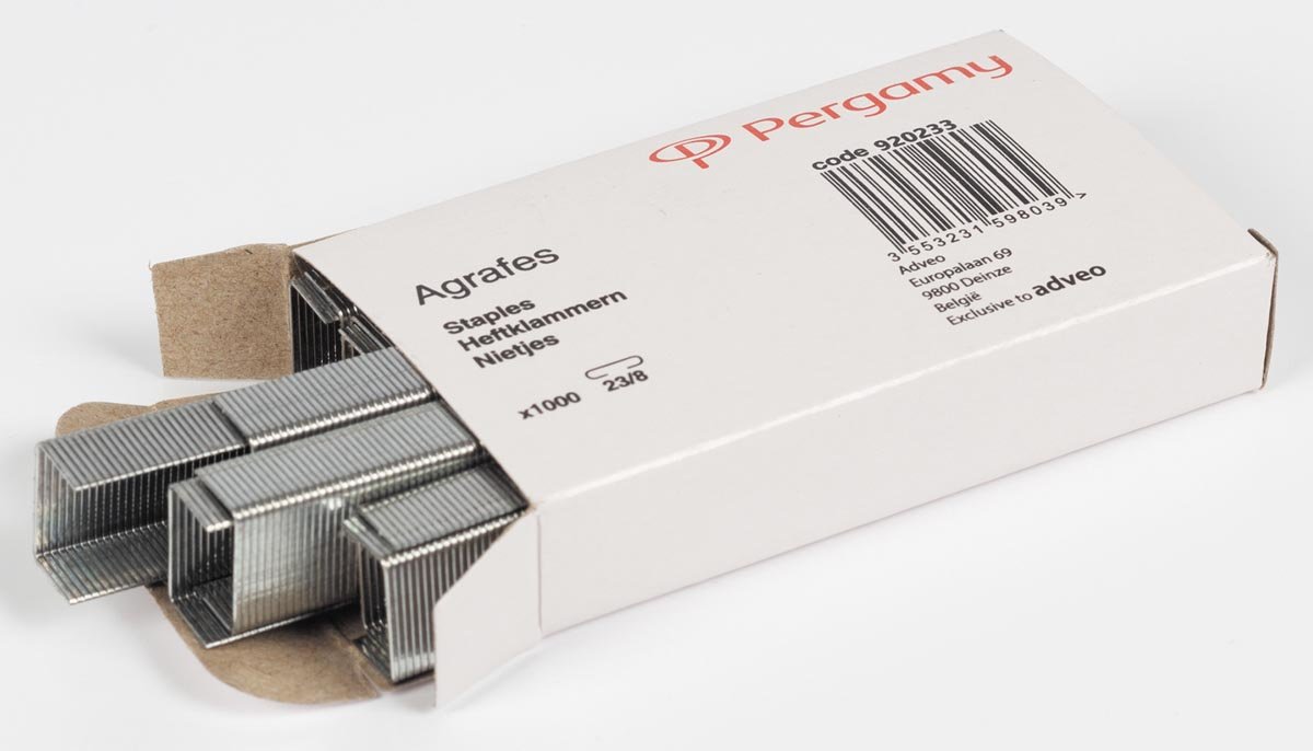 Pergamy nietjes 23/8, 1000 stuks - OfficeTown