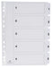 Pergamy tabbladen met indexblad A4 formaat, 11 - gaatsperforatie, karton, set 1 - 5 - OfficeTown