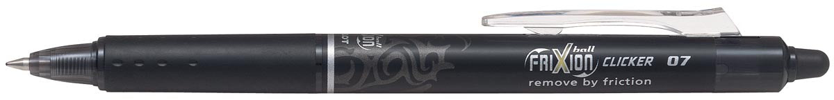 Pilot FriXion Ball Clicker intrekbaar roller, medium punt, 0,7 mm, zwart - OfficeTown