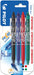 Pilot intrekbare roller FriXion Ball Clicker, medium punt, 0,7 mm, blister met 4 stuks - OfficeTown