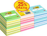 Post - it Notes kubus, 450 vel, ft 76 x 76 mm, promopak van 6 kubussen in geassorteerde kleuren - OfficeTown