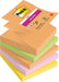 Post - it Super Sticky Z - notes Boost, 90 vel, ft 76 x 76 mm, geassorteerde kleuren, pak van 5 blokken - OfficeTown