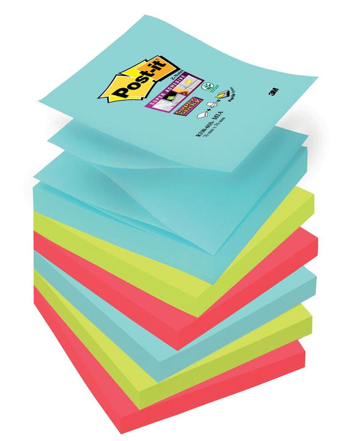 Post - it Super Sticky Z - notes Cosmic, 90 vel, ft 76 x 76 mm, pak van 6 blokken - OfficeTown