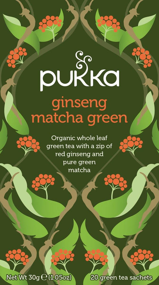 Pukka thee bio, Ginseng Matcha Green, pak van 20 stuks - OfficeTown