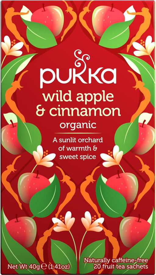 Pukka thee bio, Wild Apple - Cinnamon, pak van 20 stuks - OfficeTown
