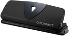 Q - CONNECT 4 - gaatsperforator, tot 25 vel, in het zwart - OfficeTown