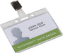Q - CONNECT badge met clips 54 x 85 mm - Doos van 10 stuks - OfficeTown