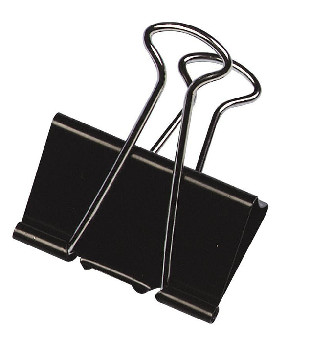 Q - CONNECT Binderclip, zwart, 19 mm, verpakking van 10 stuks - OfficeTown