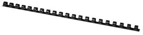 Q - CONNECT bindrug 10mm 21 rings 100 stuks zwart - OfficeTown